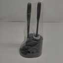 MR.SIGA Toilet Plunger and Bowl Brush Combo for Bathroom Cleaning, Gray, 1 Set (One Size)