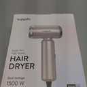 Dual Voltage Travel Hair Dryer, Mini High-speed Blow Dryer for Fast Drying, Ionic Hairdryer with Diffuser Gift Women, Lightweight Compact Portable,Quiet,European International 100-240V,BLACK