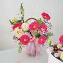 IPOPU Daisies Flowers Artificial,20PCS Gerbera Daisy Artificial Flowers Fake Daisies for Wedding Party Office Home Decorations(Rose Red)