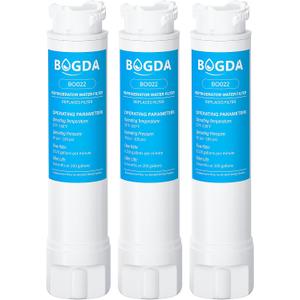 Water Filter Fit for EPTWFU01 Frigi-daire Replacement 3 count, Compatible with Pure-Source Ultra 2, EWF-02, 012505454226, 4562222, Multiple Filtration and Drink Clear, white,By BOGDA