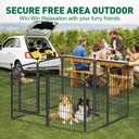 Dog Playpen Outdoor, 8 Panels 40" High Heavy Duty Metal Dog Pen, Pet Fence for Large/Medium/Small Dogs, with Doors Foldable Metal Dog Fence Exercise Pen for RV, Camping, Yard