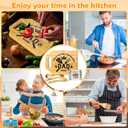 Christmas Gifts for Dad, Christmas Father Gifts Cutting Board with Engraved Utensil Set, Birthday Gifts for Dad Men Father from Daughter Son, Dad Christmas Gifts
