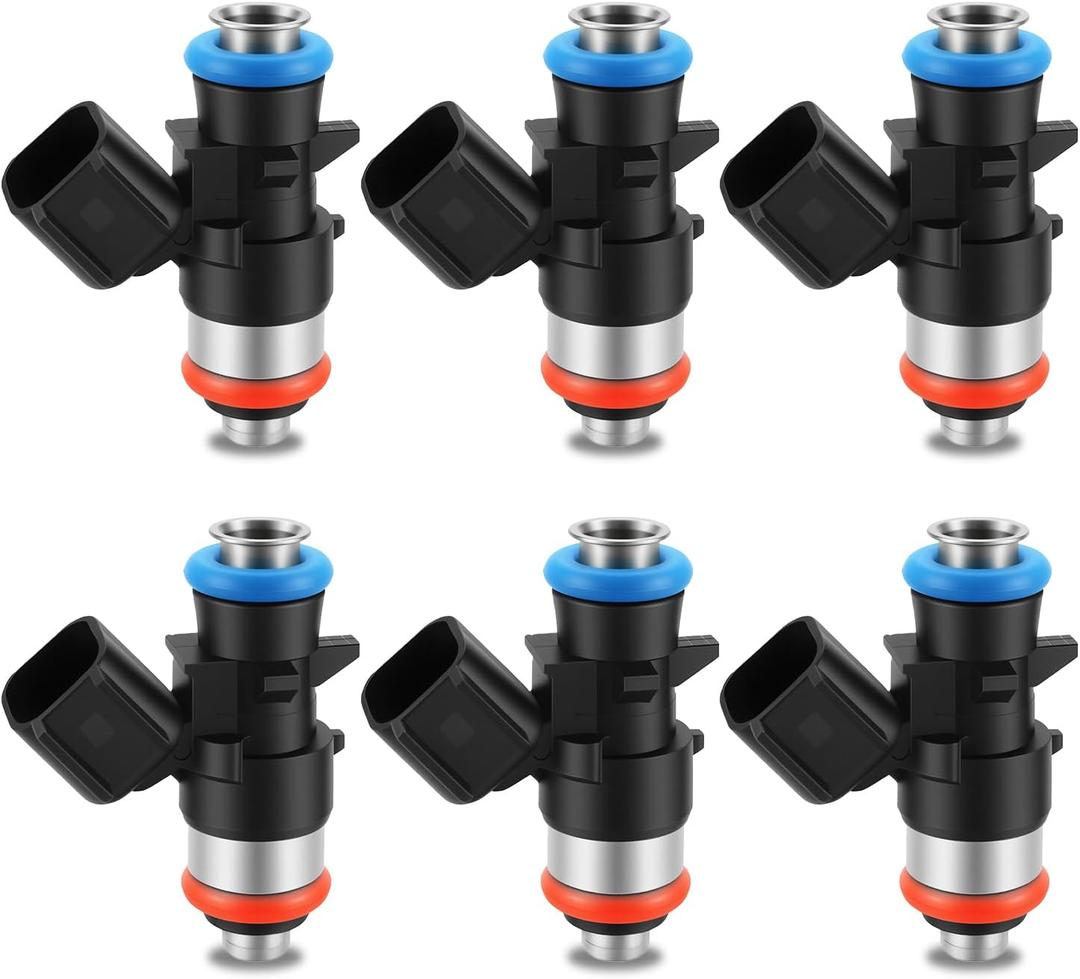6PCS 5281427AA Fuel Injectors Compatible with Jeep Grand Cherokee 2018-2024 Wrangler 2018-2023 Ram 1500 2019 2020 Durango 2018-2024 Pacifica 2017-2024 3.6L V6 V8