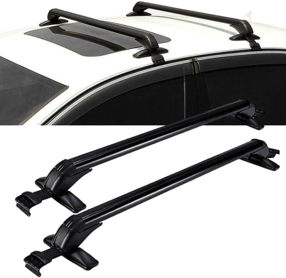 43" Roof Rack Cross Bars Crossbars Luggage Cargo Carrier with Lock Fit for Wagon Car Vehicles SUVs Without Roof Side Rails 165 LBS Capacity