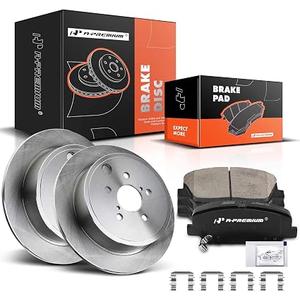 A-Premium 12.6 In (320mm) Front Vented Brake Rotors and Ceramic Pads Kit | Compatible with Kia Models - Optima 2011 2012 2013 2014 2015 2.0L, 6-Pack