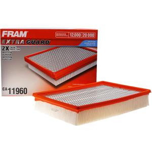 FRAM Extra Guard CA11960 Replacement Engine Air Filter for Select Ram (1500, 2500, 3500, 4500, 5500) Models, Provides Up to 12 Months or 12,000 Miles Filter Protection (One Size)