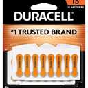 Duracell Hearing Aid Batteries Size 13, Orange, 16 Count (Pack of 1), Long-lasting Power, Extra-long EasyTab Install