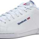 Reebok NPC II Sneakers for Men, Casual Tennis Mens Shoes, White/White, 12