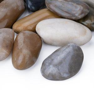 40lbs River Rocks for Landscaping, 3-4 Inch Rocks for Planters