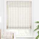 LazBlinds Cordless Bamboo Blinds, Bamboo Roll Up Shades for Windows, Light Filtering Wood Window Blinds, Bamboo Roller Shades for Indoor Home- Size: 30" W x 72'' H, Whitewash B