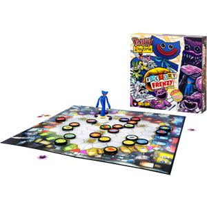 Poppy Playtime Factory Frenzy Game, Exclusive Huggy Wuggy Attacking Mover Spins, Points And Chases Players Around The Board. Use Your Wits As You Grab Toys And Try To Escape, For 2-6 Players Aged 9+