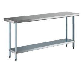 BK Resources Stainless Steel Table, 72 x 18", VTT-1872