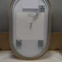 40"x24" Oval LED Bathroom Mirror, Oval Lighted Vanity Bathroom Mirror with Gold Frame Anti Fog Smart Mirror with 3 Colors Dimmable for Makeup, Frontlit, Waterproof Horizontal/Vertical