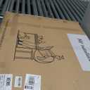 Folding Desk - 39.4" Wood Top Foldable Desk for Small Spaces | No Assembly Required Compact Table for Home Office, Writing, and Study (Rustic Brown)