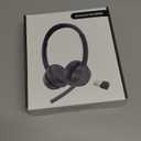 Wireless Headset with Mic for Work, Bluetooth 5.3 Headset with AI Noise Cancelling Microphone & Call Reminder, Wireless Headphone with Voice Assistant for PC/Computer/Remote Work/Call Center/Zoom (Black)