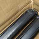 2Pcs 43.3 Inch Universal Car Top Roof Cross Bar Luggage Cargo Rack Adjustable Window Frame Aluminum Black