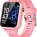 Wiszodet Smart Watch for Kids Gift for Girls Age 5-12, 1.54" Touch Screen Watch with HD Camera Video 39 Games Music Pedometer Flashlight Alarm Clock, Gifts for 7 8 9 10 Year Old Girls Boys