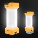 2900LM 20V LED Light Compatible with DEWALT 20V MAX Battery, 360 Cordless Portable Jobsite Lamp, Emergency DEWALT Camping Lantern, Work Light with Type-C Charging Port (Light Only)