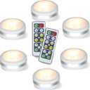 LED Puck Lights with Remote Control, Stick On Under Cabinet Lights, AAA Battery Powered LED Closet Lights with Timer, Auto Off 30 Min Night Light for Closet, Kitchen, Pantry, Stairs