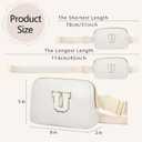 2 x Birthday Gifts Personalized Graduation Gifts for 4 5 6 7 8 9 10 11 12 13 14 Year old Girls Teen Sister Kid Initial Letter Fanny Pack Trendy Stuff White Letter U