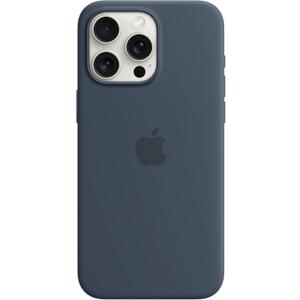 Apple iPhone 15 Pro Max Silicone Case with MagSafe - Storm Blue