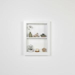 Houseables Recessed Medicine Cabinet, Recessed Wall Niche, Medicine Cabinet Insert, Bathroom Niche, In Wall Shelf, Insert for Drywall, Between Studs Shelf Replacement, Without No Mirror, 14x18 (16x20)