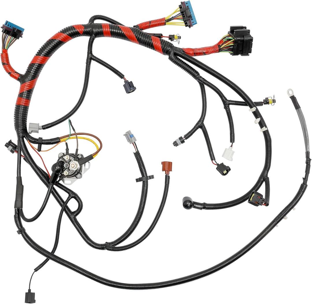 Engine Wiring Harness 7.3 L , Compatible with 1999 Ford F250 F350 F450 F550 Super Duty Diesel, F81Z-12B637-BA, F81Z12B637BA, Build Before 12/7/1998, Standalone Wire Harness, Stand alone Wiring Harness