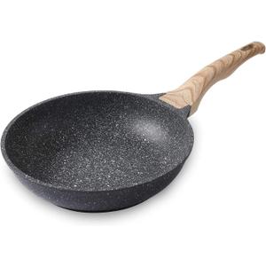 9.5 inch Nonstick Frying Skillet, Granite Coating Omelette Pan, 100% PFOA Free, Healthy Nonstick Stone Frying Chef's Skillet