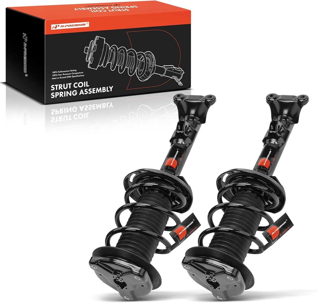 A-Premium Front Complete Strut & Coil Spring Assembly Compatible with Mercedes-Benz W204 Series C230 2008-2009, C250 2010-2014, C300 2008-2011, C350 2008-2014, RWD, 2-PC Set