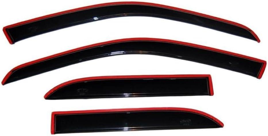 Auto Ventshade [AVS] In-Channel Rain Guards for 2007 - 2014 Ford Edge; 2007 - 2015 Lincoln MKX | Window Vent Visors, 4 pcs. - Smoke | 194141