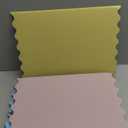 Mooliwe 4 Pack 21" x 14" Trifold Poster Board Macaron Colors Corrugated Scalloped 3 Fold Small Display Boards Foldable Business Paper Board for Presentation Science Fairs Event School Projects