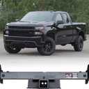 Trailer Hitch Black Steel Compatible with 2020-2025 Chevrolet Silverado 2500 3500 and Suburban 2500 3500 and 2020-2024 GMC Sierra 2500 3500 and Yukon XL w/2 Hitch Receiver
