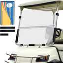 3/16"(5MM) Thick Foldable Golf Cart Windshield Direct Replacement for Yamaha G22 (2003-2006) Gas and Electric Models Clear, Acrylic,Impact Resistant, UV-Protected