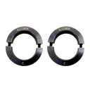 AZSSMUK Shaft Collar Bore 3'' Double Split Black Oxide Set Screw Durable Shaft Collars Suitable for Machinery and Industrial Use 2 Pieces