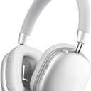 Wireless Headphones Over-Ear Bluetooth Adjustable 42 Hours of Listening Time Volume Control, Fitting in Gaming/Running/Sports Headphones for iPhone/Android/Samsung -Silver