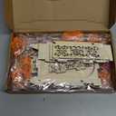 Chunful 28 Pcs Dia De Los Muertos Ofrenda Altar Decorations, Wooden Shadow Box and Felt Picado Banner, Marigold Butterfly LED Candles Painting Tools for Day of The Dead Altar Kit Remembrance Supplies