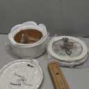 CAROTE Ceramic Pots and Pans Set Non Stick, Nonstick Kitchen Cookware Sets with Lid, Detachable Handle Saut Pan Set, Non Toxic Frying Pan, Oven Safe, Induction Ready, Cream White (6 Piece)