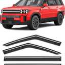 Extra-Thick Rain Guards Fit for 2024 2025 2026 Hyundai Santa Fe Window Rain Guards Tape-on Window Deflectors Side Window Vent Visors Vent Shades Exterior Car Accessories