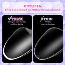 outopen 336pcs Medium Almond Nail Tips Thicken Clear Almond Shape Nail Tips for Polygel Acrylic Extension Full Cover Fake Nail Press On Tips for Beginners DIY Manicure,14 Sizes