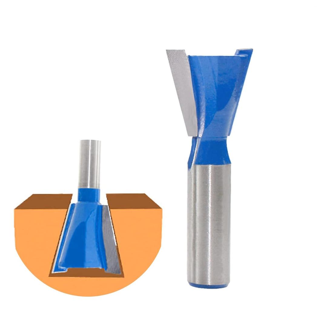 1-1/8 Dovetail Router Bit 1/2 Shank Half-Blind & Through Dovetail Bits for Making Boxes Drawers Chests for Engraving Router planing Head Wood Cutte Woodworking Tools Carving Cutting Tool