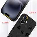 2 x Toycamp for iPhone 16 Pro Max Case - Women Girls Cute Strawberry Black Frosted Slim Fit Design Soft TPU Shockproof Protective Girly Pretty Phone Cover for iPhone 16 Plus Phone Case