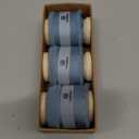 Vitalizart Blue Ribbon 1 inch Silk Satin Ribbon 15 Yard Dusty Blue Handmade Frayed Ribbons for Gift Wrapping Baby Shower Wedding Bridal Bouquets Holiday Decor