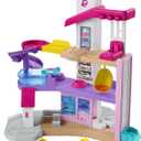 Fisher-Price Little People Barbie Toddler Toy Little DreamHouse Playset with Music Lights Sounds & 7 Pieces for Ages 18+ Months
