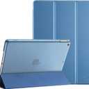 ProCase for iPad 9th/ 8th/ 7th Generation Case 10.2 Inch (2021/2020/2019 Release), 10.2 iPad Case 9th/ 8th/ 7th Gen Cover, Slim Smart Cover with Translucent Hard Shell Back -Blue