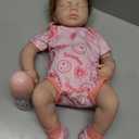 18 inch Silicone Baby Doll Full Body Realistic Weighted Reborn Doll Girl Sleeping Baby Doll Handmad Toy for Ages 3+