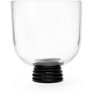 Fortessa Trevi Glass, 13 Ounce Red Wine/DOF (Set of 4), Black/Clear