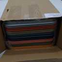 Mumufy Plastic Fast Food Trays Bulk Colorful Restaurant Serving Trays Cafeteria Rectangular Plastic Serving Platter Grill for Kitchen Restaurant Coffee(Elegant Color,24 Pcs)
