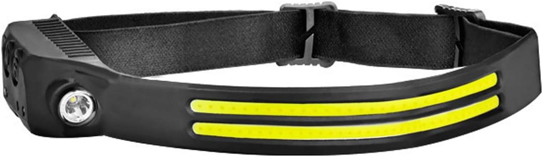 Headlamp, Headlamps for Adults Rechargeable 1200 Lumens LED Headlamp with Motion Sensor, Night COB Beam Headlight Bright Headlamp Flashlight for Camping Accessories Gear, Hiking, Running