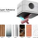 Cord Organizer Holder, 8 Pack Magnetic Desk Cable Clips Management, Hide Phone Charging Cable Keeper, Strong Adhesive Wire Charger Holder for Nightstand, Kitchen Appliances, Office Supplies (White)