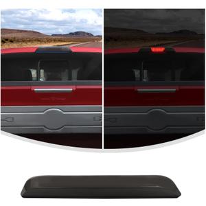 Linskip 3rd Brake Light Cover Compatible with 2015-2026 Ford F150 & 2017-2026 F250/F350/F450/F550 & 19-26 Ranger, Rear High Centre Brake Guard Trim, Exterior Accessories(Smoke Dark)